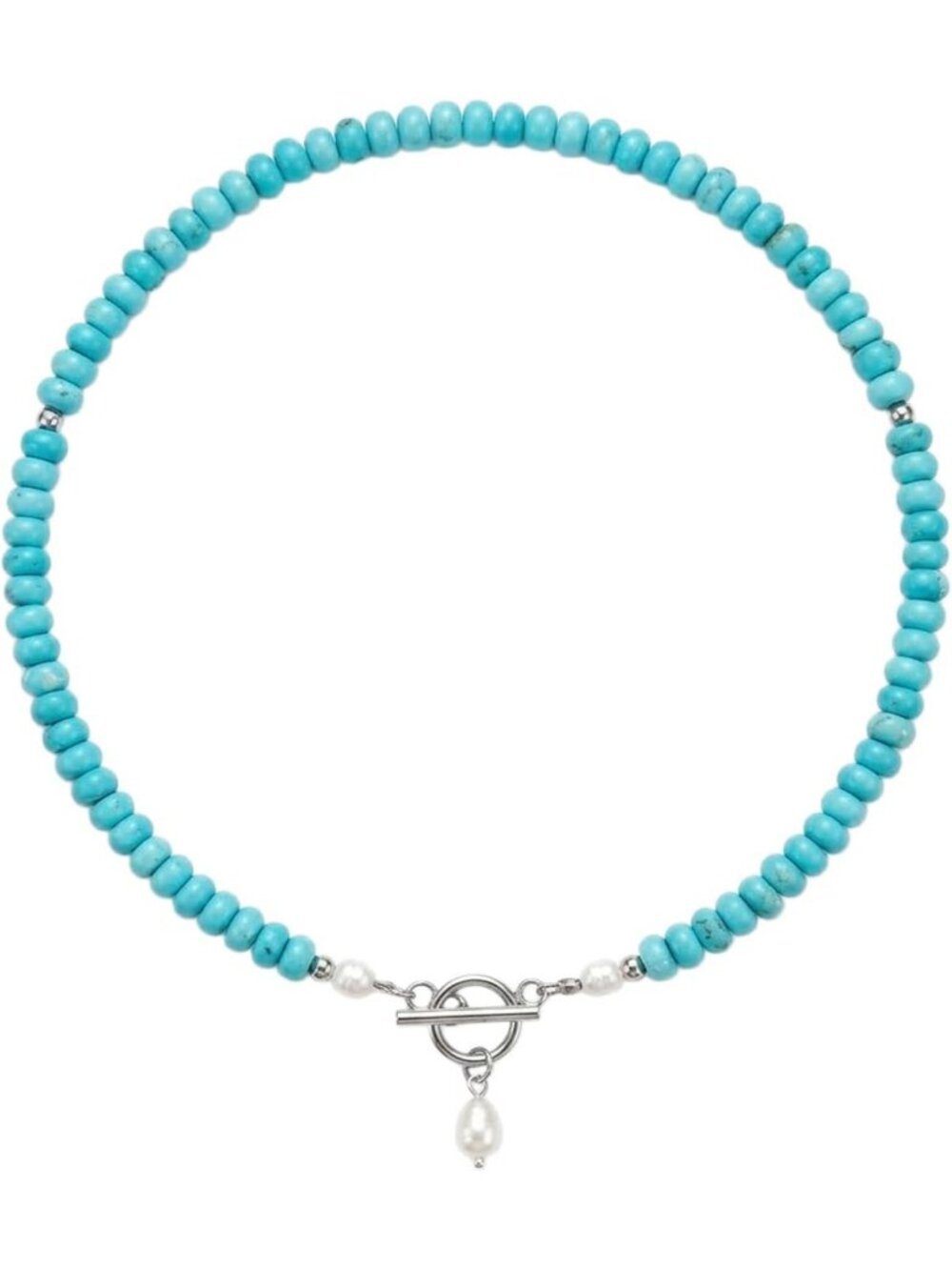 Boho Turquoise Beaded Choker Necklace for Women | Statement Summer Jewelry